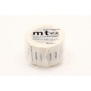 mt masking tape "thank you" in the world (MTEX1P57) / เทปตกแต่งวาชิ ลาย "thank you" in the world ประเทศญี่ปุ่น