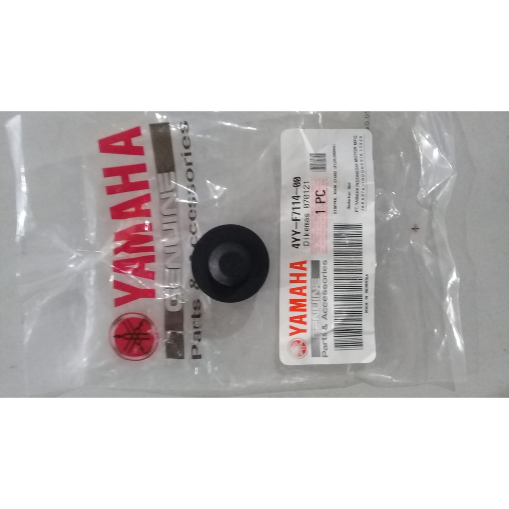 ต้นฉบับ YAMAHA AUTOMATIC, MOTORCYCLE, SPORT CENTER STANDARD RETAINER RUBBER/MAIN STAND 4YY-F7114-00