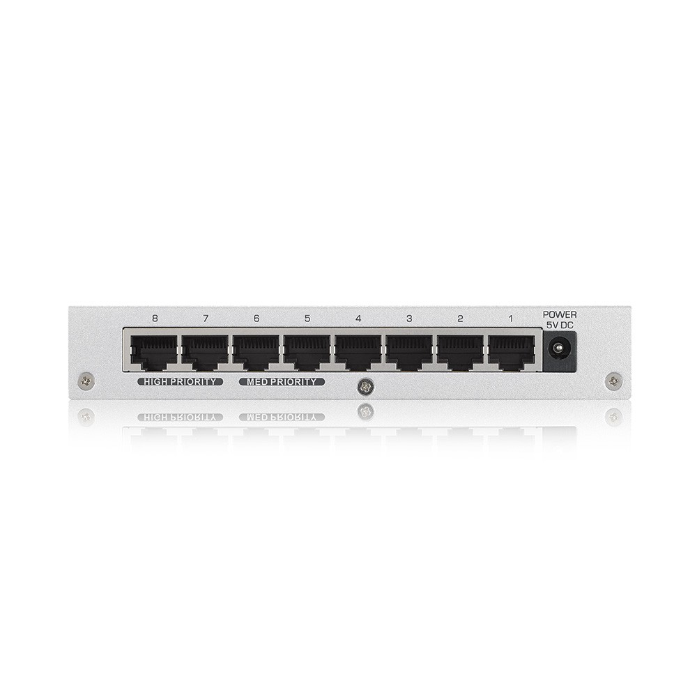 ZYXEL GS-108Bv5 สวิตซ์ 8 พอร์ต GbE Unmanaged Switch