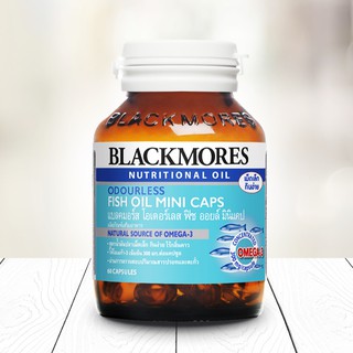 Blackmores Odourless Fish Oil Mini Caps แบลคมอร์ส โอเดอร์เลส ฟิช ออยล์ มินิแคป 30 แคปซูล