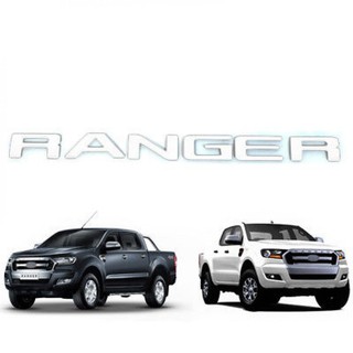 โลโก้ ติดหน้ากระจัง Ford ranger เรนเจอร์ ทุกรุ่น สีขาว กาวหลัง 3M