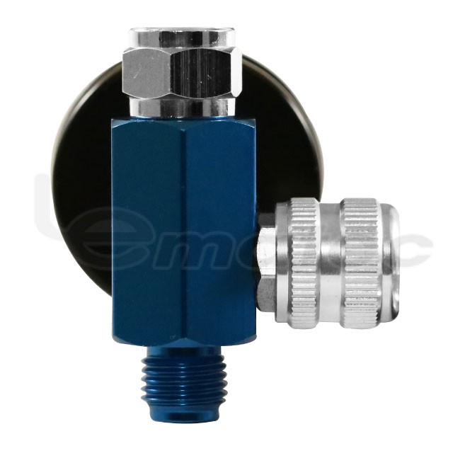 Manometro Pressione Gomme Professionale Regolatore Pressione Aria 1/4" - Filtro Separatore Acqua Per Compressori Con Manometro Filtro Aria - Foto 4