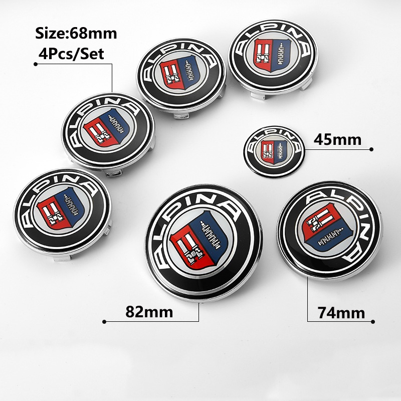 ใหม่ ALPINA สติกเกอร์ติดฝากระโปรงหน้า และพวงมาลัย ดัดแปลง สําหรับรถยนต์