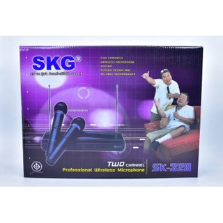 ไมโครโฟน ไมค์ลอยคู่ SKG รุ่น SK-328