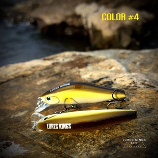 เหยื่อปลอมตกปลา เหยื่อ Minnow Sinking เหยื่อปลั๊ก LURES KINGS รุ่น MS-101 COLOR #4