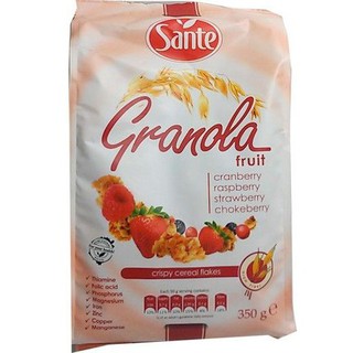 Sante Granola with Fruit 350g  ซองเต้กราโนล่าผสมผลไม้ 350 กรัม