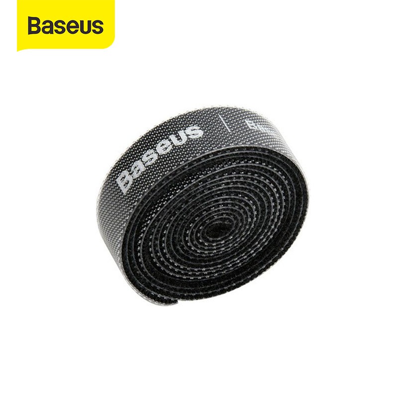 Baseus สายรัดสายเคเบิลแบบแถบตีนตุ๊กแก 50 ซม. สำหรับจัดระเบียบสายเคเบิลสำนักงานและเดสก์ท็อป