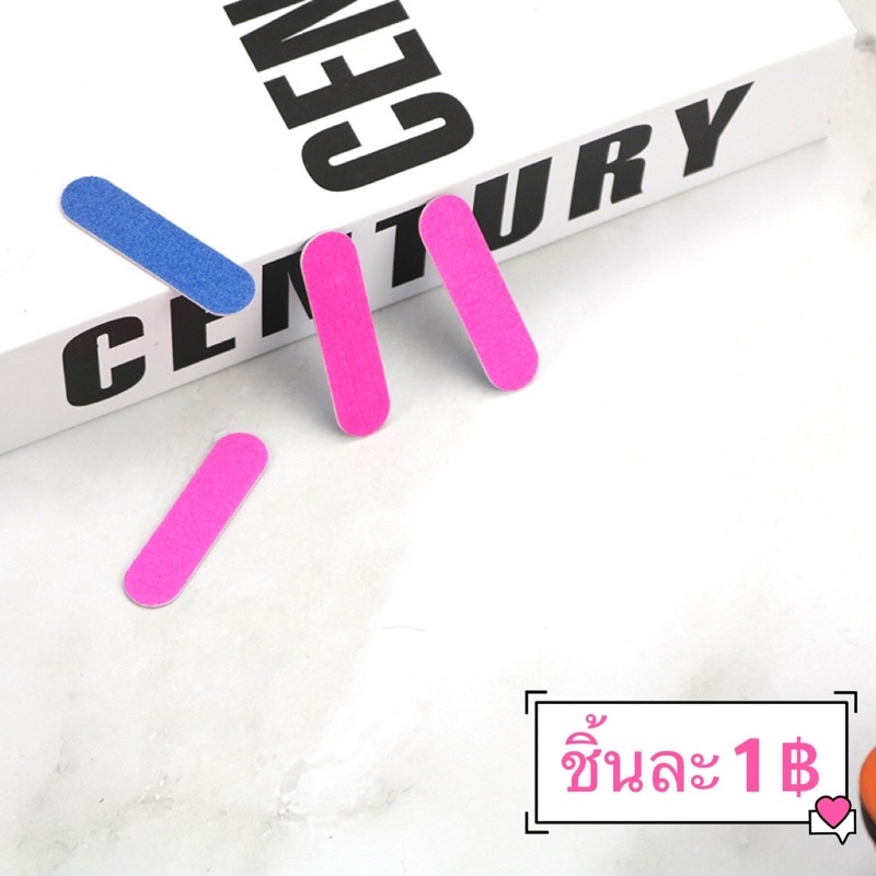 ตะไบเล็บมือ 2 หน้า 2 สี 2 step ในขิ้นเดียวไซส์ 5x1.2 cm.  🌸 พร้อมส่ง 🌸