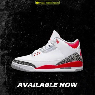 Air Jordan 3 Retro Fire Red DN3707 160 (ของแท้ 100% ) Nike Jordan รองเท้าผ้าใบ