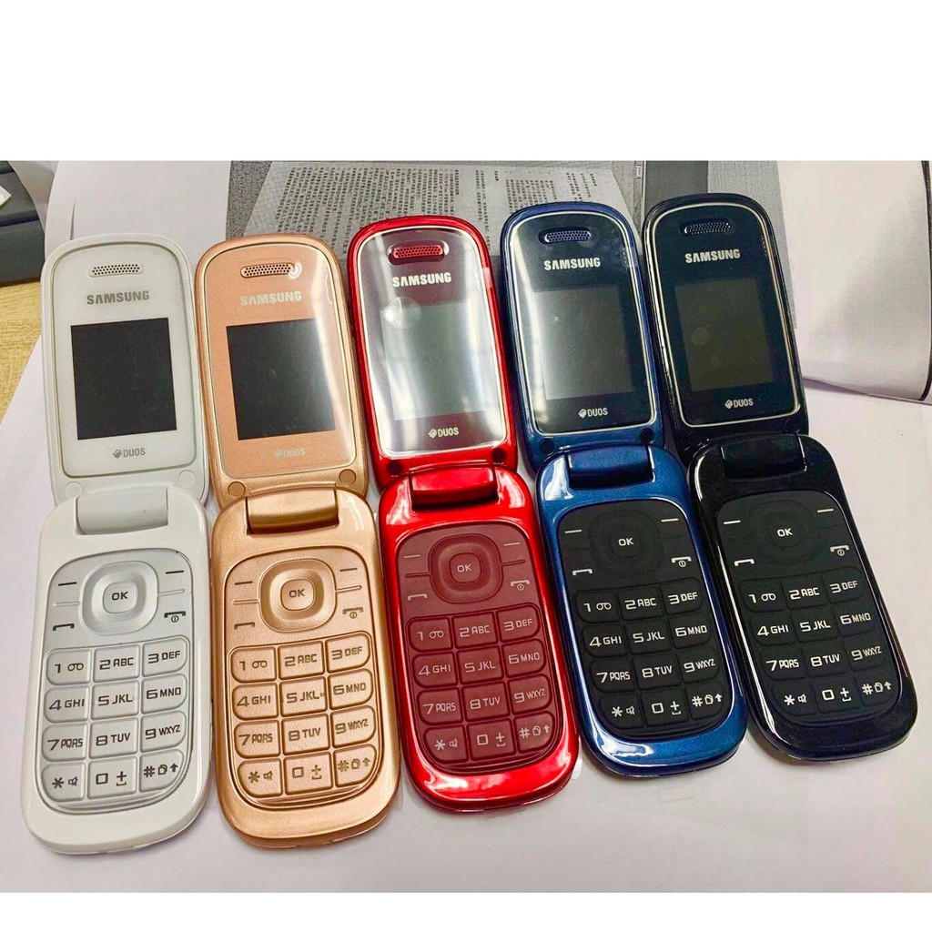 โทรศัพท์มือถือซัมซุง  SAMSUNG GT-E1272 ใหม่ (สีดำ) มือถือฝาพับ ใช้ได้ 2 ซิม ทุกเครื่อข่าย AIS  TRUE DTAC MY 3G/4G ปุ่มกด