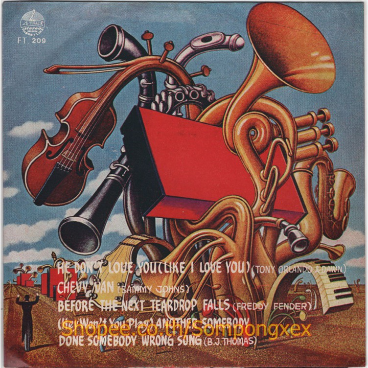 แผ่นเสียง 7 นิ้ว เพลงสากล ไวนิล 7"  ยุค 60-70 TONY ORLANDO & DAWN/ SAMMY JOHNS/ FREDDY FENDER/ B. J.