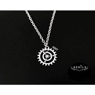 Adaily Brand [พร้อมส่ง] "Gear Necklace "สร้อยคอจี้รูปเฟือง