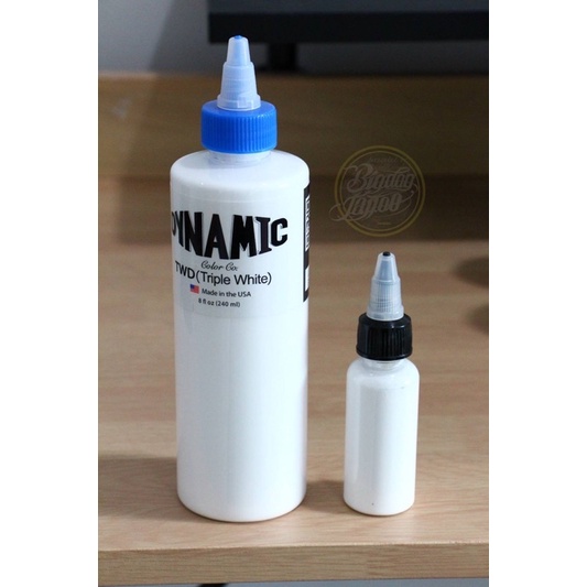 สีสัก สีขาวTWD/White(แบ่ง1oz,1/2 oz.)(5 ml.)หมึกสัก/หมึกไดนามิก/สีไดนามิก//TWD/Dynamic/Ink/สีแท้100%