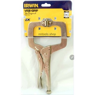 IRWIN คีมล็อคตัวซี มีแป้น ปากขยับ ไวส์กริ๊ป VISE-GRIP รุ่น 11SP สินค้าพร้อมส่ง