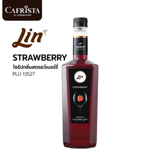 Lin Syrup  ลินไซรัปขนาด 750 ml น้ำเชื่อมแต่งกลิ่น สตรอเบอรี่ / Strawberry / PLU13527