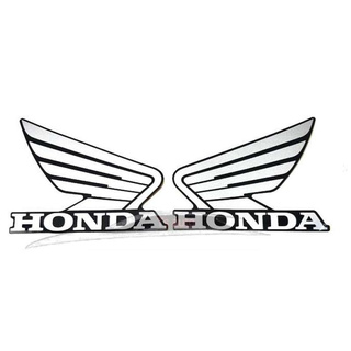 Sticker Honda มีปีก เครื่องหมายปีกนก ข้าง ซ้าย ขวา ติดรถ สีขาว MSX 125 D Size: 85 มม.