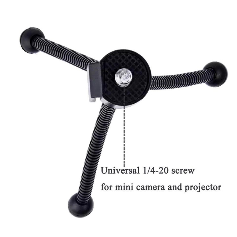 Mini Mobile Phone Three Tripod Desktop Three Tripod Hose Spring Small Tripod Metal Small Hose Three Tripod