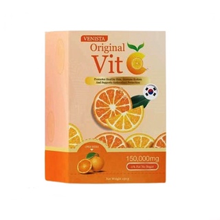 (7ซอง) Venista Original Vit C ผลิตภัณฑ์เสริมอาหาร เวนิสต้า วิตซีผงฟู่