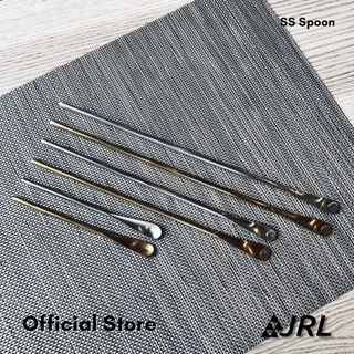 (SS304) JRL ช้อนยาว ช้อนคนกาแฟ สแตนเลส ยาว 13/22/26 ซม (สีเงิน/ทอง) ช้อนชงกาแฟ ช้อนด้ามยาว