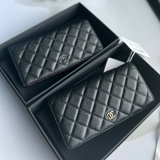 CHANEL LONG WALLET CAVEAR💛        เป็นกระเป๋าสตางค์รุ่นคลาสสิคและฮิตมากๆ หนังแท้