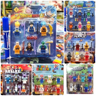 mega toys  ตัวละคร 6ตัว มาย เวิร์ด ดราก้อนบอล อื่นๆ