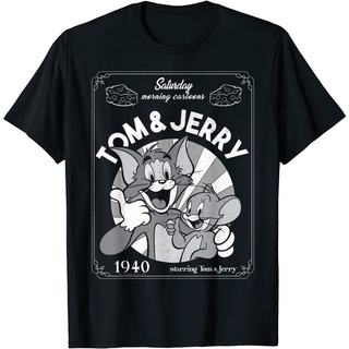 เสื้อยืด พิมพ์ลายการ์ตูน Tom And Jerry Onerday Morning 1940 สําหรับผู้ใหญ่Size S-5XL