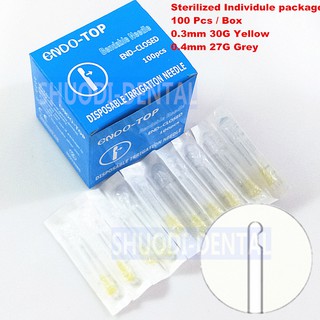 อุปกรณ์ทันตกรรม Endodontic Irrigation Tips 100 ชิ้นต่อแพ็ค