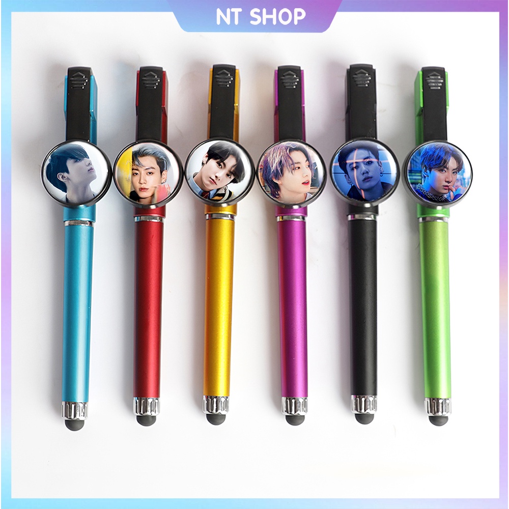 ปากกา BTS JungKook 3 in 1 (ปากกา+ปากกาสัมผัส+ที่วางโทรศัพท์)
