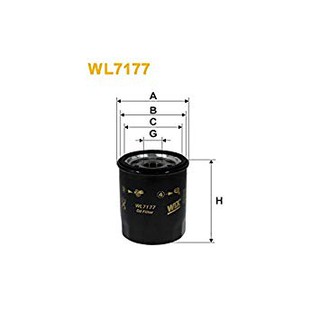 WIX กรองน้ำมันเครื่อง แคมรีACV30/40, วิช,RAV4, สวิฟท์1.5 WL7177 90915-YZZE2