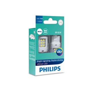 PHILIPS หลอดไฟสัญญาณ ULTINON LED ขั้ว T20 W21W สีขาว | ไฟถอย PHILIPS ไฟถอยหลัง หลอดไฟถอยหลัง PHILIPS หลอดไฟรถยนต์