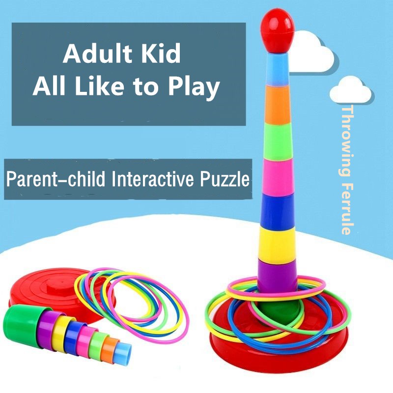 ParentChild Competition Throwing Rings Set Ferrule Toys Circle