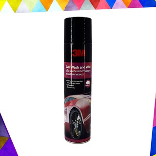 3M Car Wash and Wax 600 ml. โฟมล้างรถ ผลิตภัณฑ์ทำความสะอาด และ เคลือบเงารถยนต์