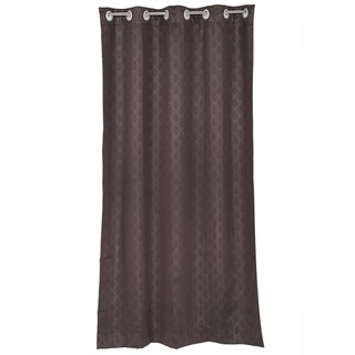 Door curtain CURTAIN ROCKETA UV 130X220 BROWN HLS Curtains, blinds Home &amp; Furniture ผ้าม่านประตู ผ้าม่าน EYELET HOME LIV