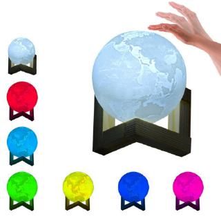 Double color touch 3D printing earth Jupiter lamp