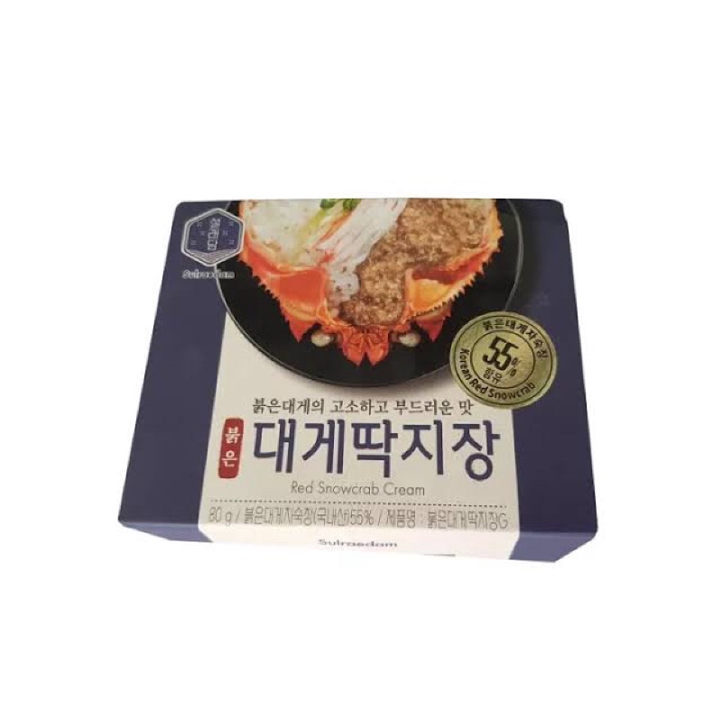 พร้อมส่ง 붉은대게장 ไข่ปูหิมะส่งตรงจากเกาหลี มันปู มันไข่ปู