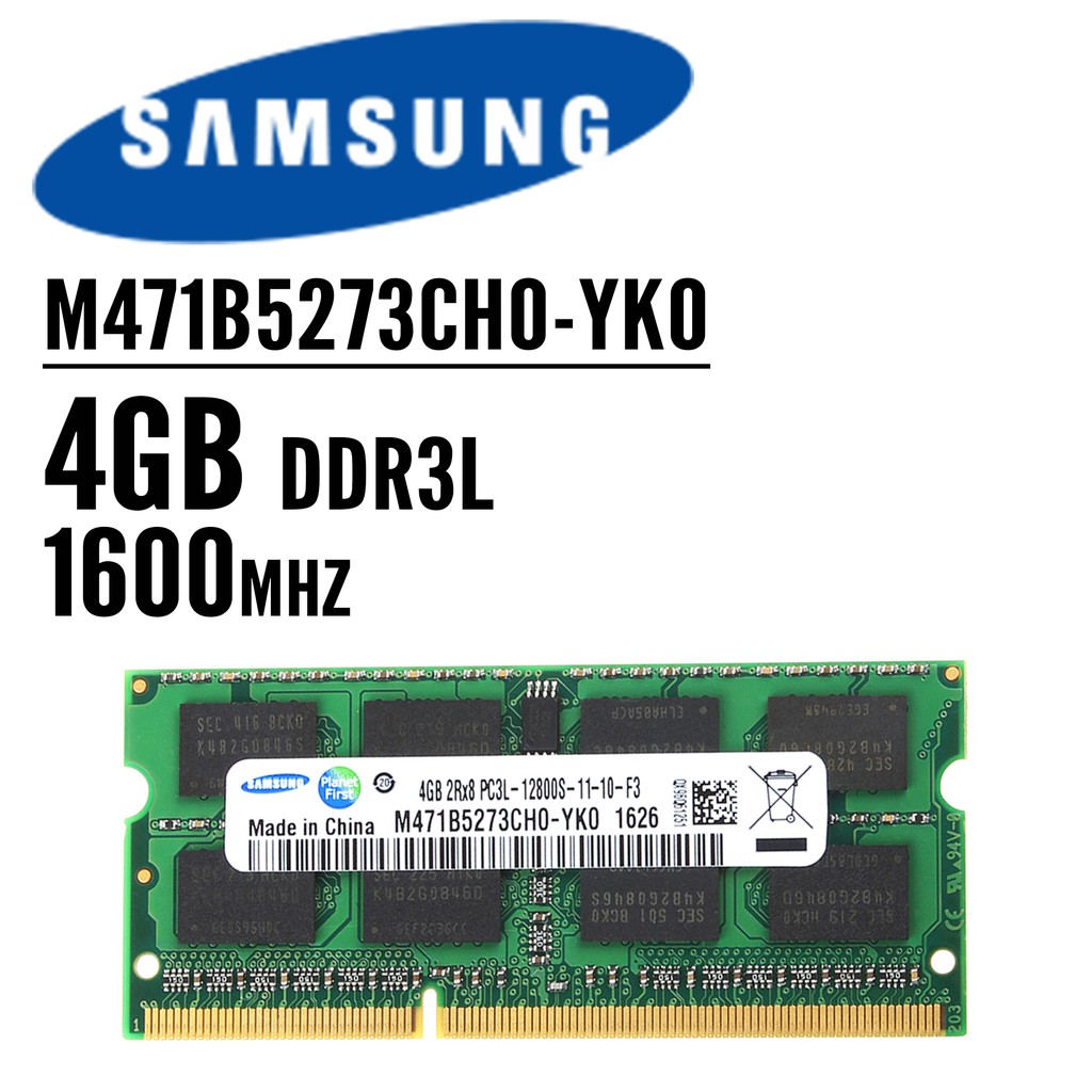 แรมโน๊ตบุ๊ค DDR3L 1600MHz 2GB 4GB 8GB คละยี่ห้อ Ram Laptop Notebook SO-DIMM 1Rx8 และ 2Rx8