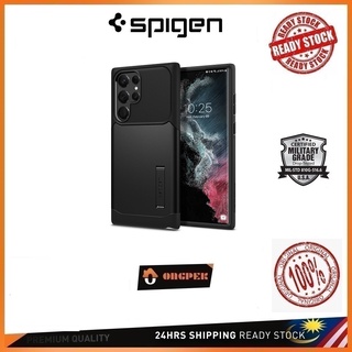 Spigen เคสโทรศัพท์ แบบบาง เกราะ Samsung Galaxy S21 S22 Plus Ultra