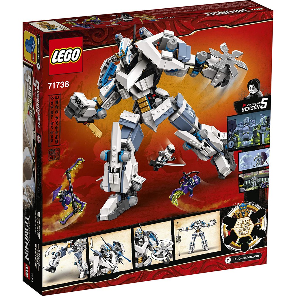 lego ninjago legacy zane's titan mech