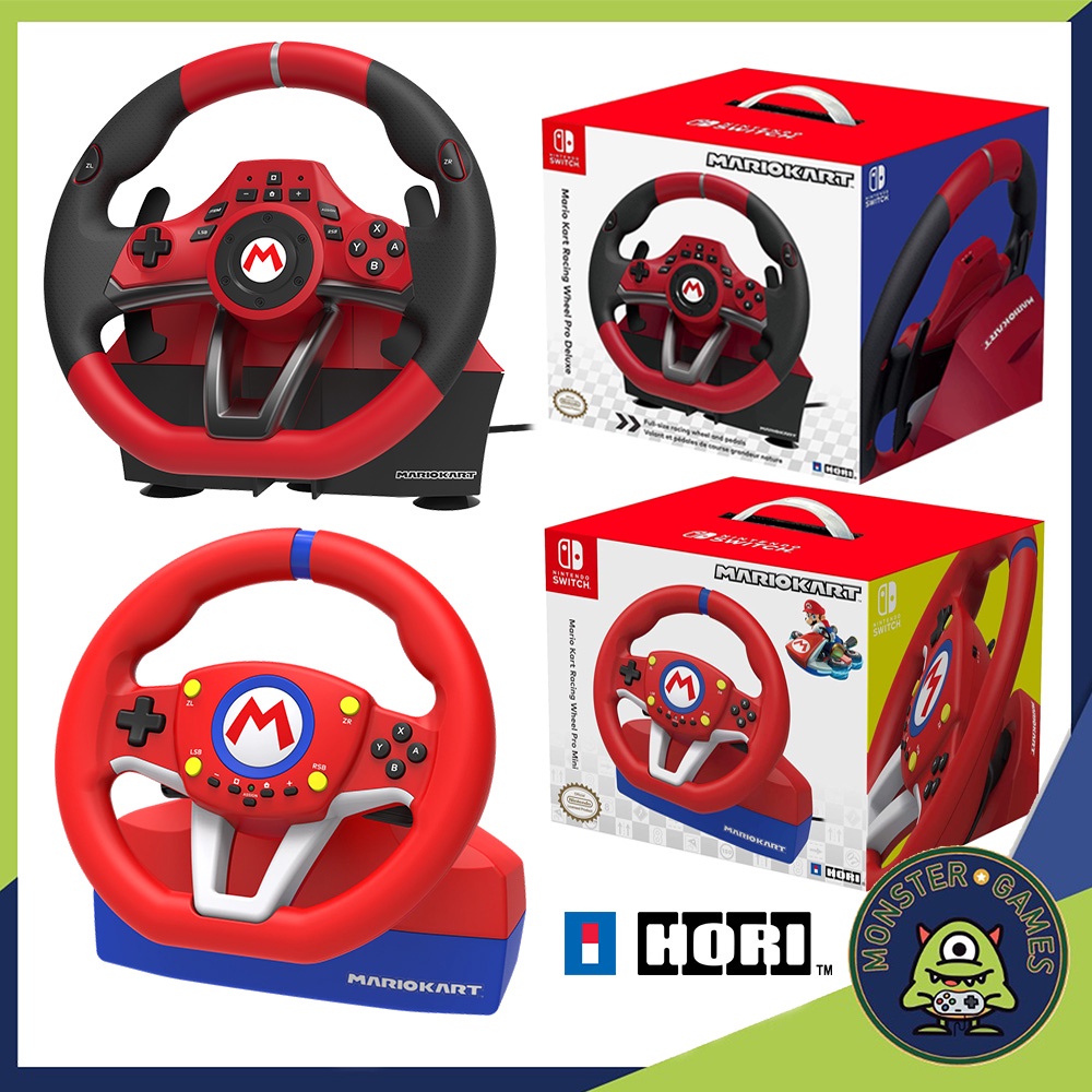 Mario Kart Racing Wheel Pro for Nintendo Switch (Hori Racing Wheel)(พวงมาลัย Mario Kart)(Mario Kart 8 Racing Wheel)