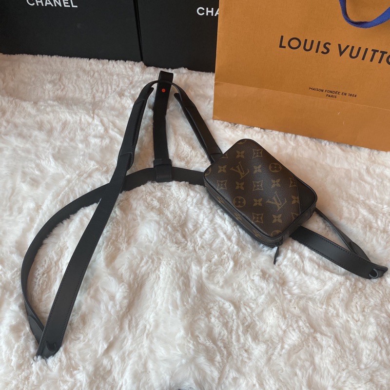 LV Utility Harness monogram brown Bag Shopee Thailand