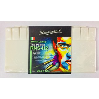 Renaissance Water Color Palette เรนาซองซ์ ถาดจานสีน้ำ RNS-H2 ขนาด 25.5x13 cm