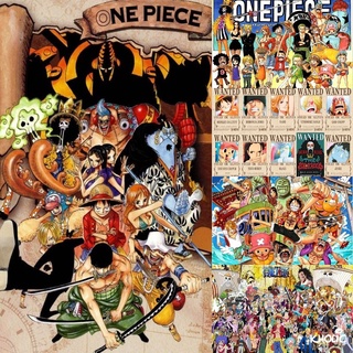 จิ๊กซอว์ไม้ ลายการ์ตูนอนิเมะ One PIECE ของเล่นเสริมพัฒนาการ สําหรับเด็ก 1000 ชิ้น