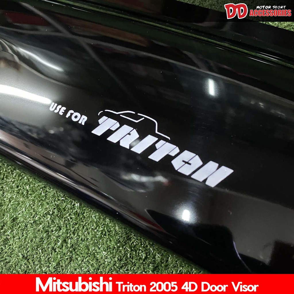 กันสาด กันสาดฝน Triton 2005 2007 2009 2010 2012 2014 สีดำ 4 ประตู และ 2 ประตู+ช่องแค๊ป ตอนเดียว โฉมเก่า