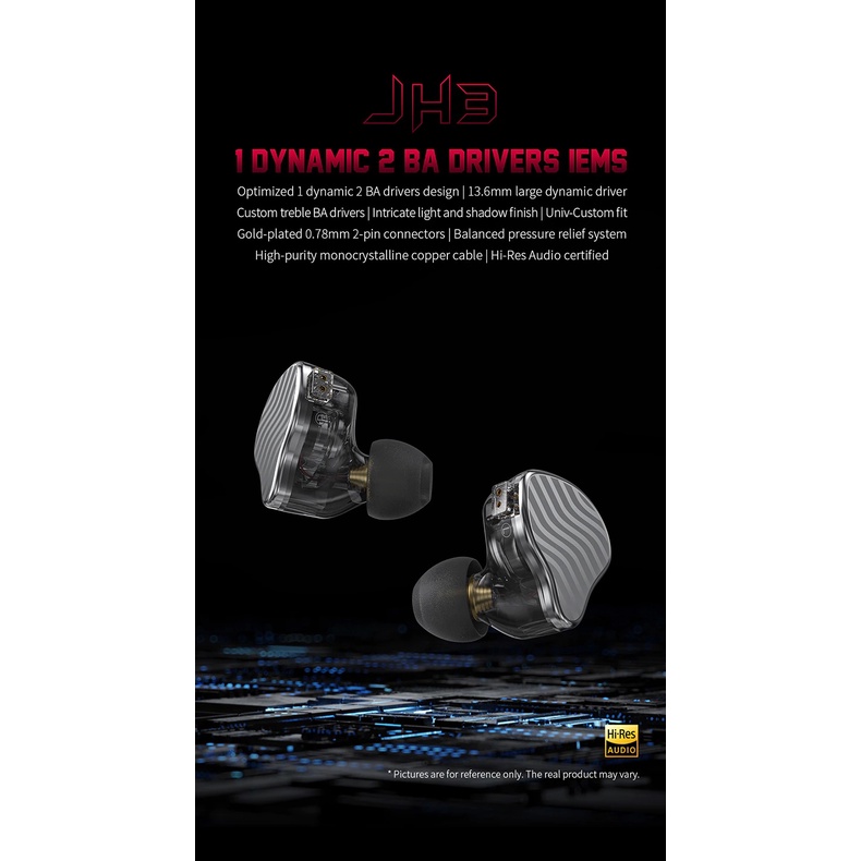 FiiO JH3 หูฟัง Hybrid 3 ไดรเวอร์ ประกันศูนย์ไทย