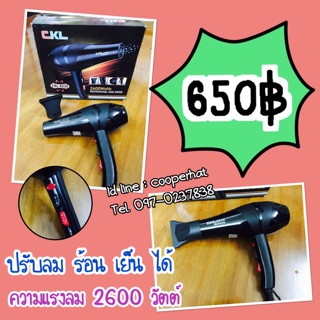 ไดร์เป่าผมขนาดใหญ่  ยี่ห้อ CKL 8230 ขนาด 2600 วัตต์