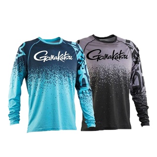 [Angler] Gamakatsu  เสื้อคอกลม แขนยาว ผ้าเรยอน ระบายอากาศ ป้องกันยุง ป้องกันรังสีอัลตราไวโอเลต แบบแห้งเร็ว ระบายอากาศ แบบบางพิเศษ สําหรับตกปลา