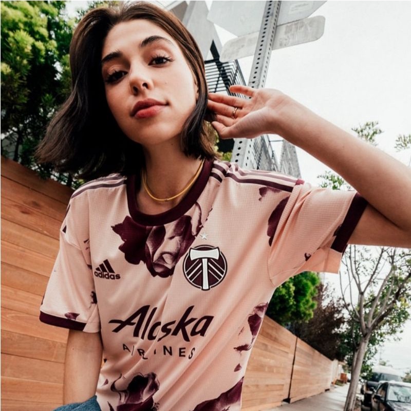 [Player Issue]jersey Portland Timber 2022 High Grade Unisex Rose MLS training wear Lelaki perempuan 