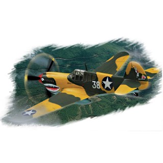 พลาสติก โมเดล ประกอบ สเกล 1/72 P-40E “Kitty hawk”