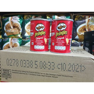 pringles ยกลัง มันฝรั่งทอด กระปุกเล็ก 12 กระปุก × 42 g