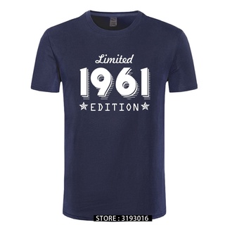 1961 Limited Edition เสื้อยืดลําลอง แขนสั้น คอกลม ทรงหลวม สีทอง สีดํา แฟชั่นสําหรับผู้ชาย และผู้หญิงS-5XL